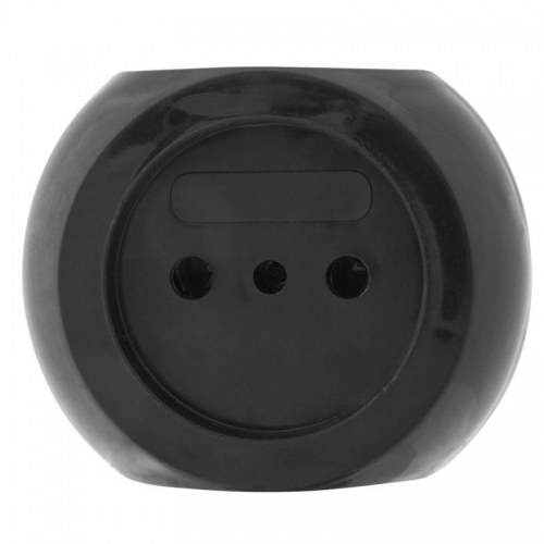 Разветвитель 3-м 6А IP20 Шар 220В черн. Rexant 11-1063-1 11-1063-1