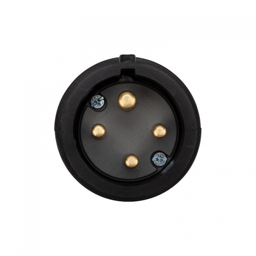 Вилка переносная влагозащ. 3P+PE 32А IP44 каучук черн. Rexant 111-006 111-006