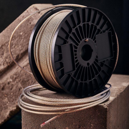 Трос стальной в ПВХ изоляции d4.0мм (100м) REXANT 09-5240 09-5240