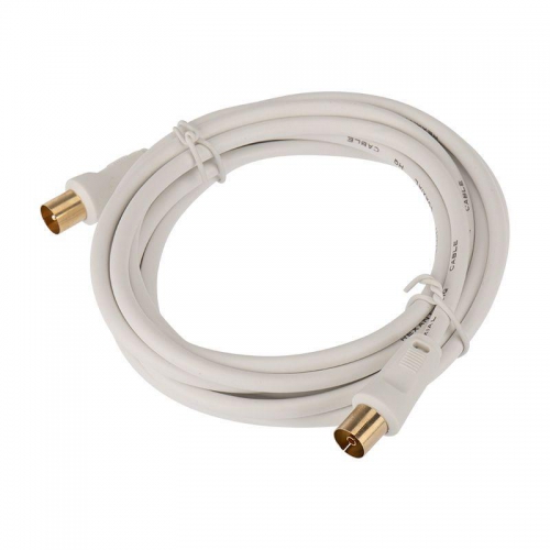 Шнур TV Plug - TV Jack 3м бел. Rexant 18-0004 18-0004