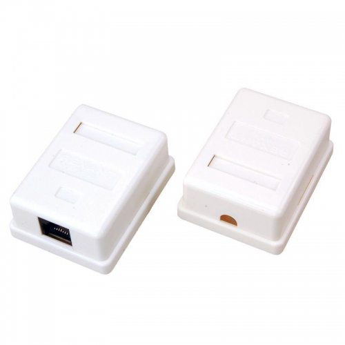 Розетка сетевая LAN на стену 1 гнездо 8Р8С (RJ-45) 5кат. Rexant 06-0104-B 06-0104-B