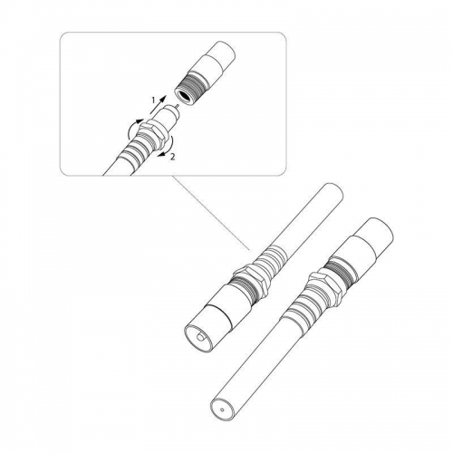 Переходник антенный гнездо F-штекер TV блист. Rexant 06-0025-A 06-0025-A