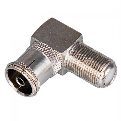 Переходник антенный гнездо F-гнездо TV угловой блист. Rexant 06-0026-A 06-0026-A
