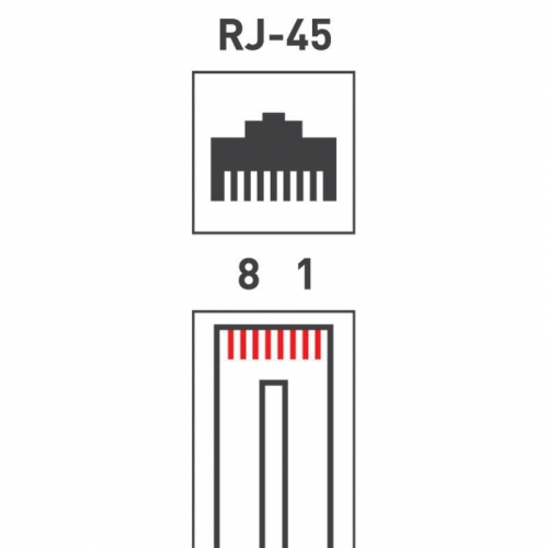 Джек компьютерный RJ45 (8P8C) кат.5E (уп.100шт) Rexant 05-1021 05-1021
