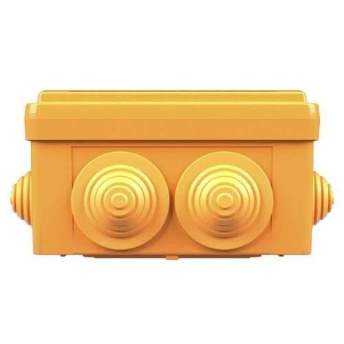 Коробка ответвительная FS 100х100х50мм 4р 450В 6А 4кв.мм с каб. вводами и клеммн. IP55 пластик. DKC FSB11404 FSB11404