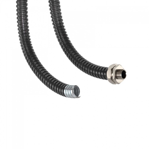 Металлорукав в ПВХ изоляции DN 12мм Dвн.12.0мм Dнар.16.0мм без протяжки черн. (уп.50м) DKC 6071R-012N 6071R-012N