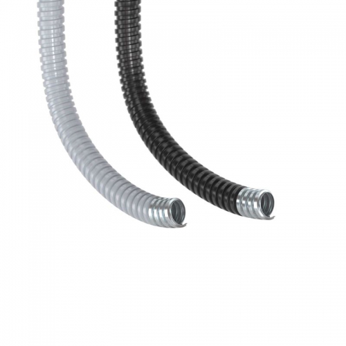 Металлорукав в ПВХ изоляции DN 12мм Dвн.12.0мм Dнар.16.0мм без протяжки черн. (уп.50м) DKC 6071R-012N 6071R-012N