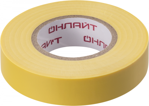 Изолента ПВХ 15мм (рул.20м) 71 679 OIT-B15-20/Y желт. ОНЛАЙТ 71679 71679