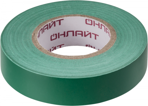 Изолента ПВХ 15мм (рул.20м) 71 680 OIT-B15-20/G зел. ОНЛАЙТ 71680 71680