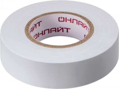Изолента ПВХ 19мм (рул.20м) 71 689 OIT-B19-20/WH бел. ОНЛАЙТ 71689 71689