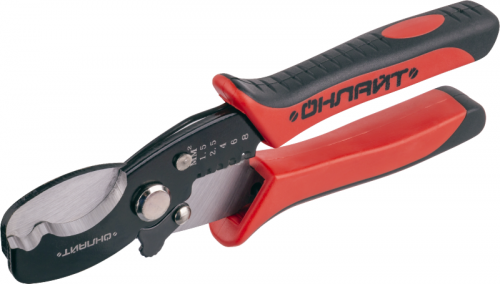 Ножницы 82 968 OHT-Nk02-2v1 резка и снятие изоляции ОНЛАЙТ 82968 82968