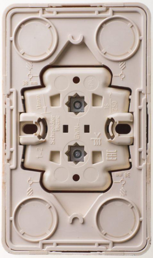 Розетка 2-м ОП Этюд Дача 16А IP20 250В без заземл. без защ. шторок сосна SE PA16-005D PA16-005D