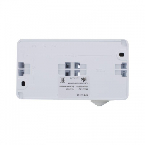 Блок ОП Этюд (розетка 16А 250В евростандарт с заземл. защ. шторки + 1-кл. выкл.) IP44 бел. SE BPA16-241B BPA16-241B