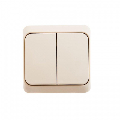 Выключатель 2-кл. СП Этюд 10А IP20 крем. SE BC10-002K BC10-002K