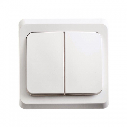 Выключатель 2-кл. СП Этюд 10А IP20 с подсветкой бел. SE BC10-006B BC10-006B