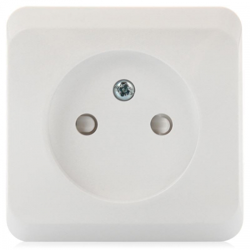 Розетка 1-м ОП Этюд 16А IP20 250В без заземл. защ. шторки бел. SE PA16-002B PA16-002B