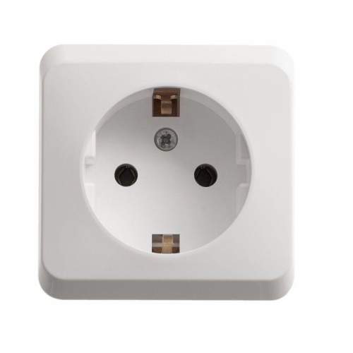 Розетка 1-м ОП Этюд 16А IP20 250В с заземл. без защ. шторок бел. SE PA16-003B PA16-003B