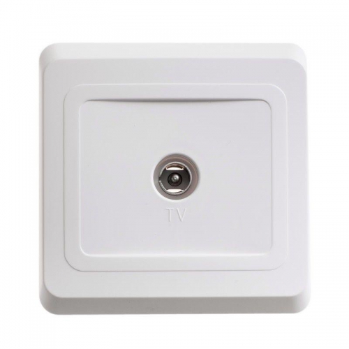 Розетка телевизионная оконечная TV 1-м СП Этюд бел. SE TVC-002B TVC-002B