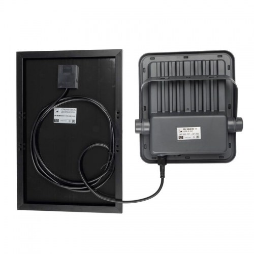 Прожектор светодиодный PFL SOLAR 02 100 6500К GR IP65 ДО с солнечн. панелью и пультом Pro+ JazzWay 5058477 5058477