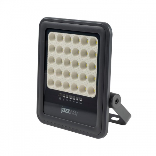 Прожектор светодиодный PFL SOLAR 02 100 6500К GR IP65 ДО с солнечн. панелью и пультом Pro+ JazzWay 5058477 5058477