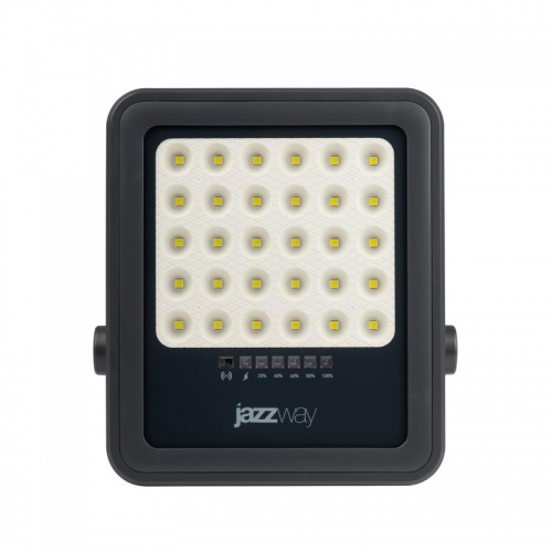 Прожектор светодиодный PFL SOLAR 02 100 6500К GR IP65 ДО с солнечн. панелью и пультом Pro+ JazzWay 5058477 5058477