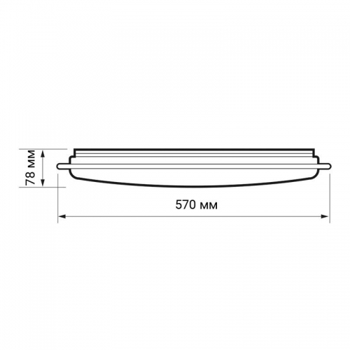 Светильник светодиодный бытовой настенно-потолочный PPB PLANET 60Вт с пультом 3000К-6500К DIM D550х75 IP20 JazzWay 5012134 5012134