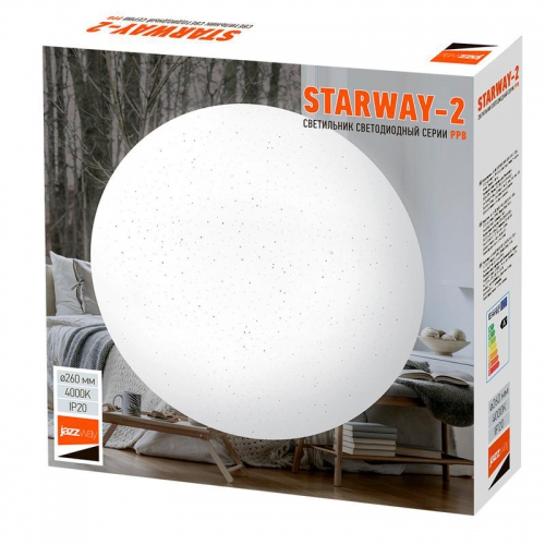 Светильник светодиодный PPB STARWAY-2 24Вт 4000К IP20 D260х55 JazzWay 5025479 5025479