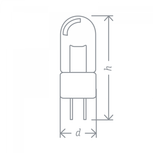 Лампа галогенная 94 209 JC 10Вт clear G4 12В 2000h Navigator 94209 94209