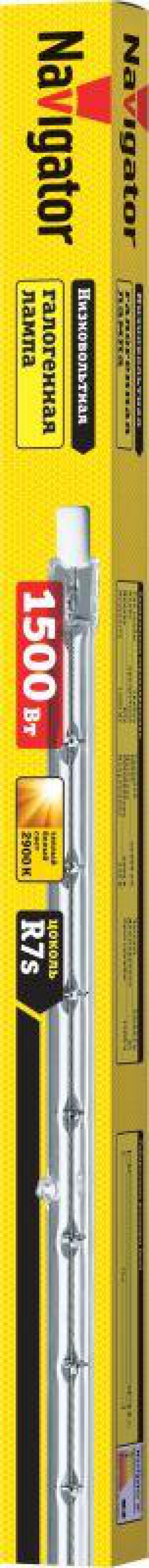 Лампа галогенная 94 234 J254мм 1500Вт линейная R7s 2900К 230В 2000h Navigator 15247 94234