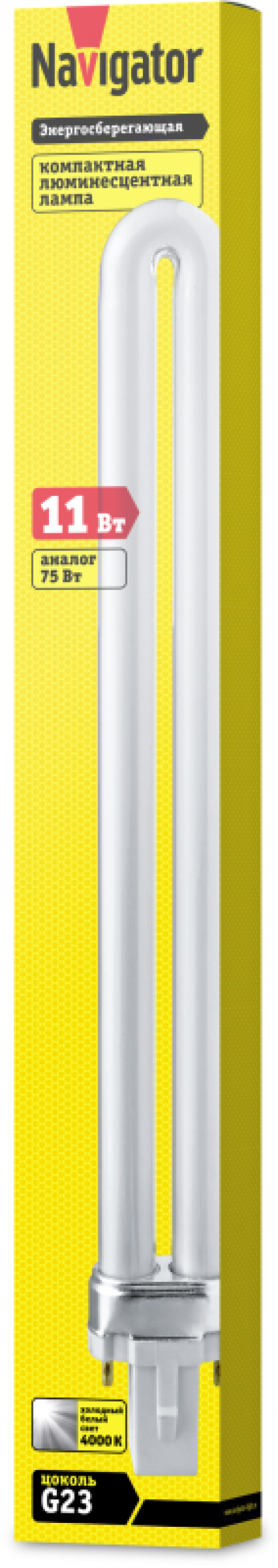 Лампа люминесцентная компакт. 94 073 NCL-PS-11-840-G23 Navigator 94073 94073