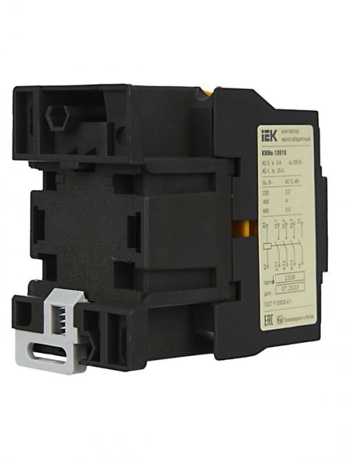Контактор КМИе-10910 9А 230В/АС3 1НО IEK KKME11-009-230-10 KKME11-009-230-10