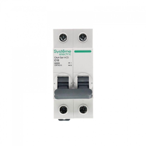 Выключатель автоматический модульный 2п C 10А 4.5кА City9 Set 230В SE C9F34210 C9F34210