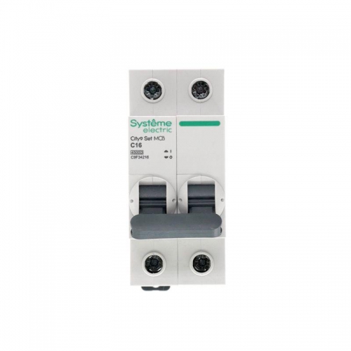 Выключатель автоматический модульный 2п C 16А 4.5кА City9 Set 230В SE C9F34216 C9F34216