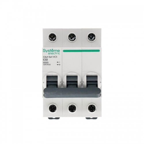 Выключатель автоматический модульный 3п C 32А 4.5кА City9 Set 400В SE C9F34332 C9F34332