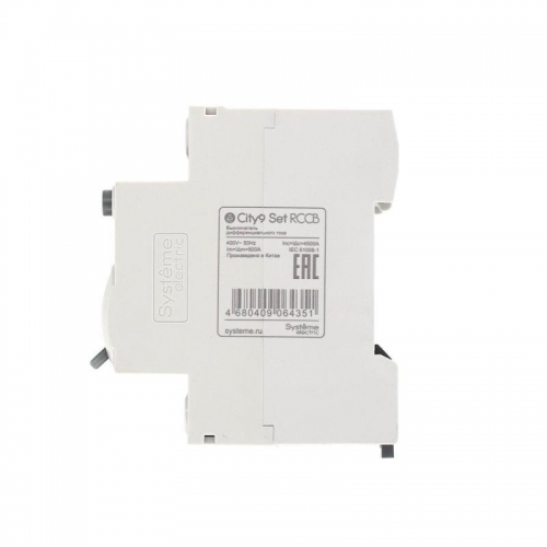 Выключатель дифференциального тока (УЗО) 4п 40А 100мА тип AC City9 Set 400В SE C9R56440 C9R56440