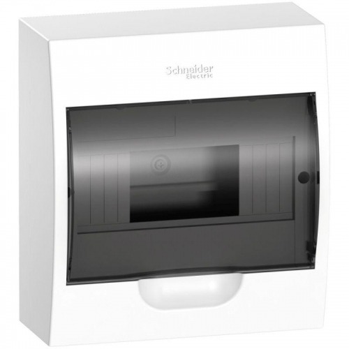 Бокс навесной ОП City9 Box 1 ряд 8мод. с прозр. дверцей SE EZ9E108S2SRU EZ9E108S2SRU