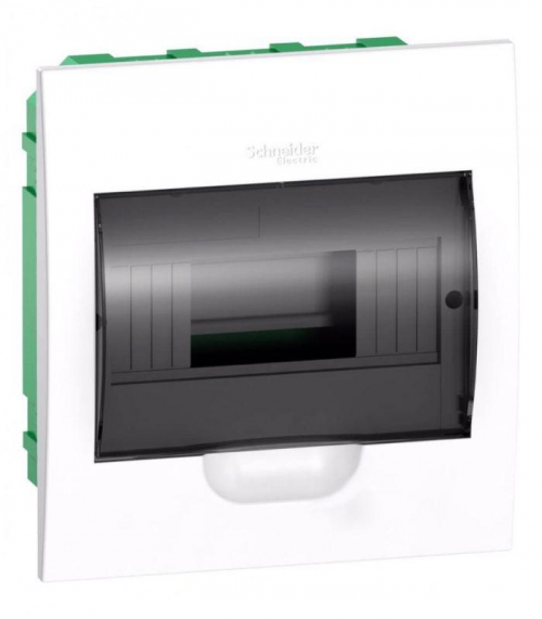 Бокс встраиваемый СП City9 Box 1 ряд 8мод. с прозр. дверцей SE EZ9E108S2FRU EZ9E108S2FRU