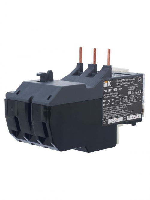 Реле тепловое РТИ 1307 1.6-2.5А IEK DRT10-D016-D025 DRT10-D016-D025
