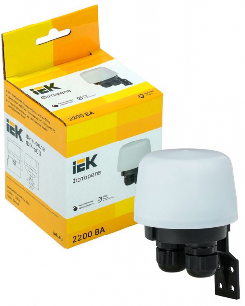Фотореле ФР 603 2200ВА IP66 бел. ИЭК LFR20-603-2200-K01 LFR20-603-2200-K01