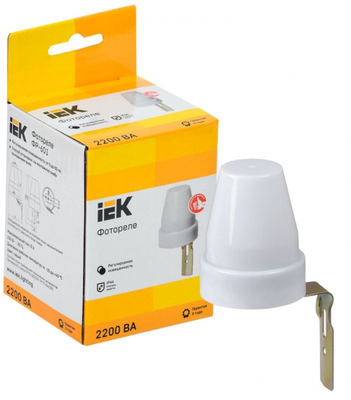 Фотореле ФР 601 2200ВА IP44 сер. ИЭК LFR20-601-2200-003 LFR20-601-2200-003