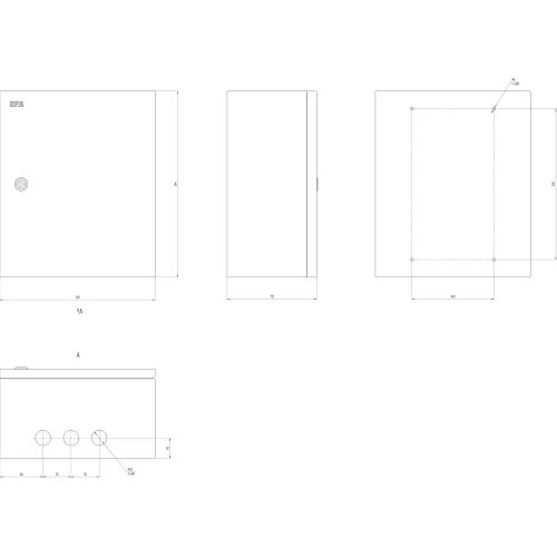 Корпус металлический ЩМП-03 SIMPLE 360х300х175 IP31 NO_SIMPLE_SHMP-03_IP31 ЭРА Б0041654 Б0041654
