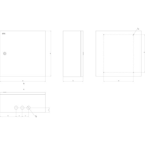 Корпус металлический ЩМП-05 SIMPLE 400х400х175 IP31 NO_SIMPLE_SHMP-05_IP31 ЭРА Б0041656 Б0041656