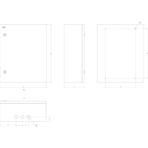 Корпус металлический ЩМП-06 SIMPLE 500х400х175 IP31 NO_SIMPLE_SHMP-06_IP31 ЭРА Б0041657 Б0041657
