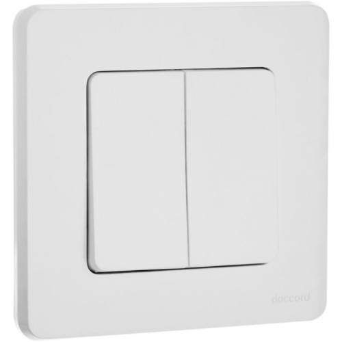 Выключатель 2-кл. Inspiria 10А IP20 250В 10AX механизм бел. Leg 673620 673620