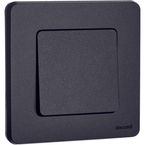 Выключатель 1-кл. Inspiria 10А IP20 250В 10AX механизм антрацит Leg 673603 673603