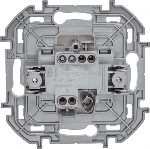 Выключатель 1-кл. Inspiria 10А IP20 250В 10AX механизм сл. кость Leg 673601 673601