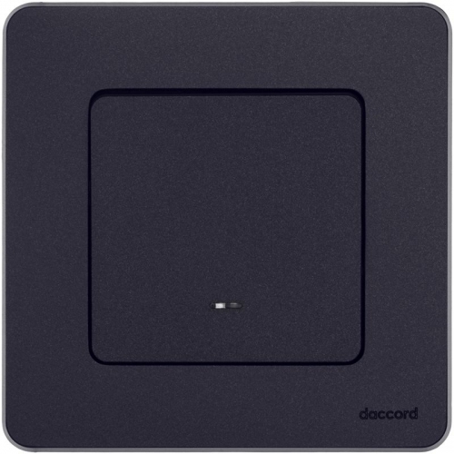 Выключатель 1-кл. Inspiria 10А IP20 250В 10AX с подсветкой/индикацией механизм антрацит Leg 673613 673613