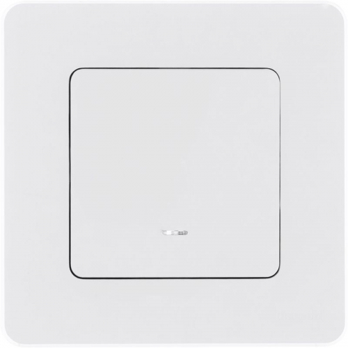 Выключатель 1-кл. Inspiria 10А IP20 250В 10AX с подсветкой/индикацией механизм бел. Leg 673610 673610