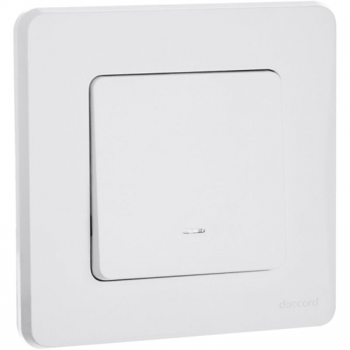 Выключатель 1-кл. Inspiria 10А IP20 250В 10AX с подсветкой/индикацией механизм бел. Leg 673610 673610