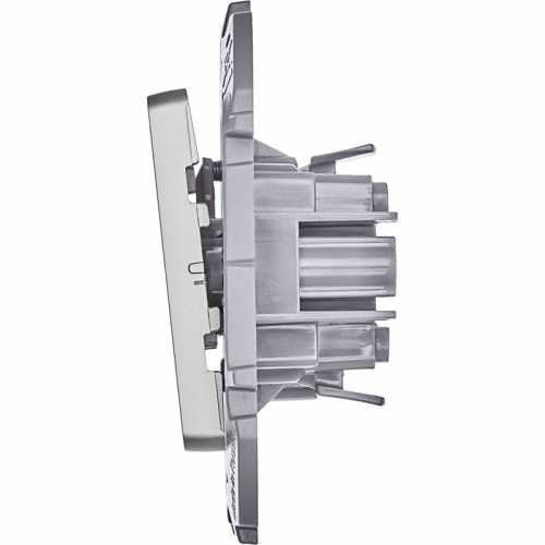 Выключатель кнопочный Inspiria 6А 250В без фиксации НО/НЗ механизм алюм. Leg 673692 673692